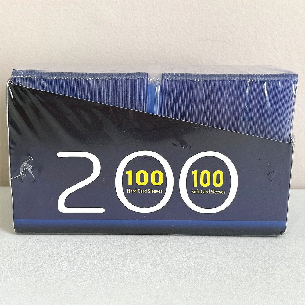 200 Premium Hard & Soft Pokemon Card Sleeves Sports Card Protectors Clear Set